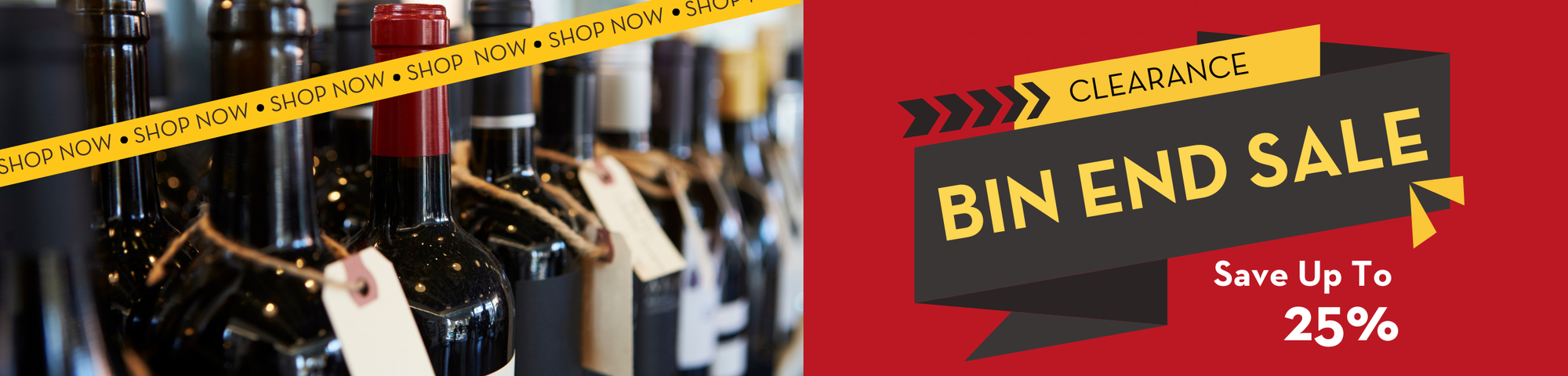 Bin End Clearance ~ 15% Off