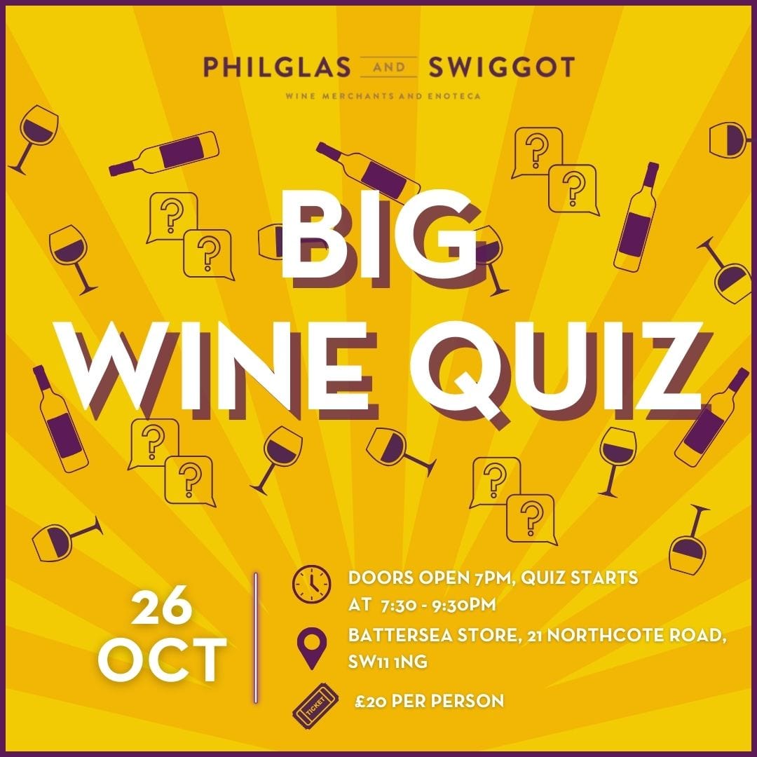 Tasting Philglas & Swiggot's Big Wine Quiz