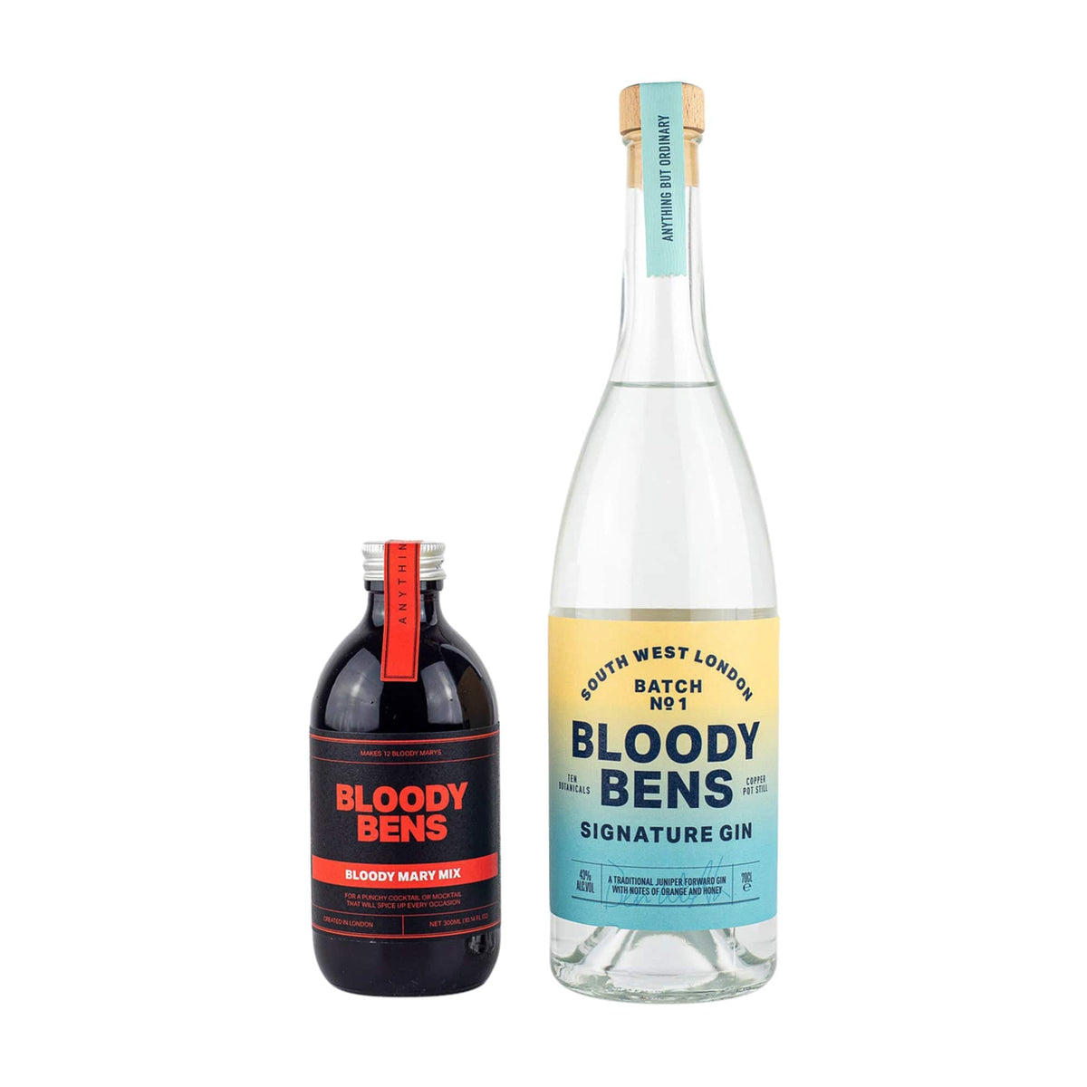 Bloody Bens 'Bloody Mary' Gin & Tomato Juice Gift Pack Philglas & Swiggot